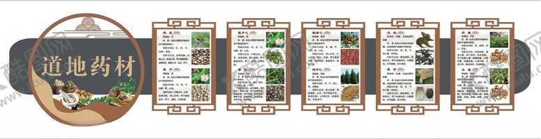 编号：22050505052257055949【酷图网】源文件下载-道地药材几种常见的中药材