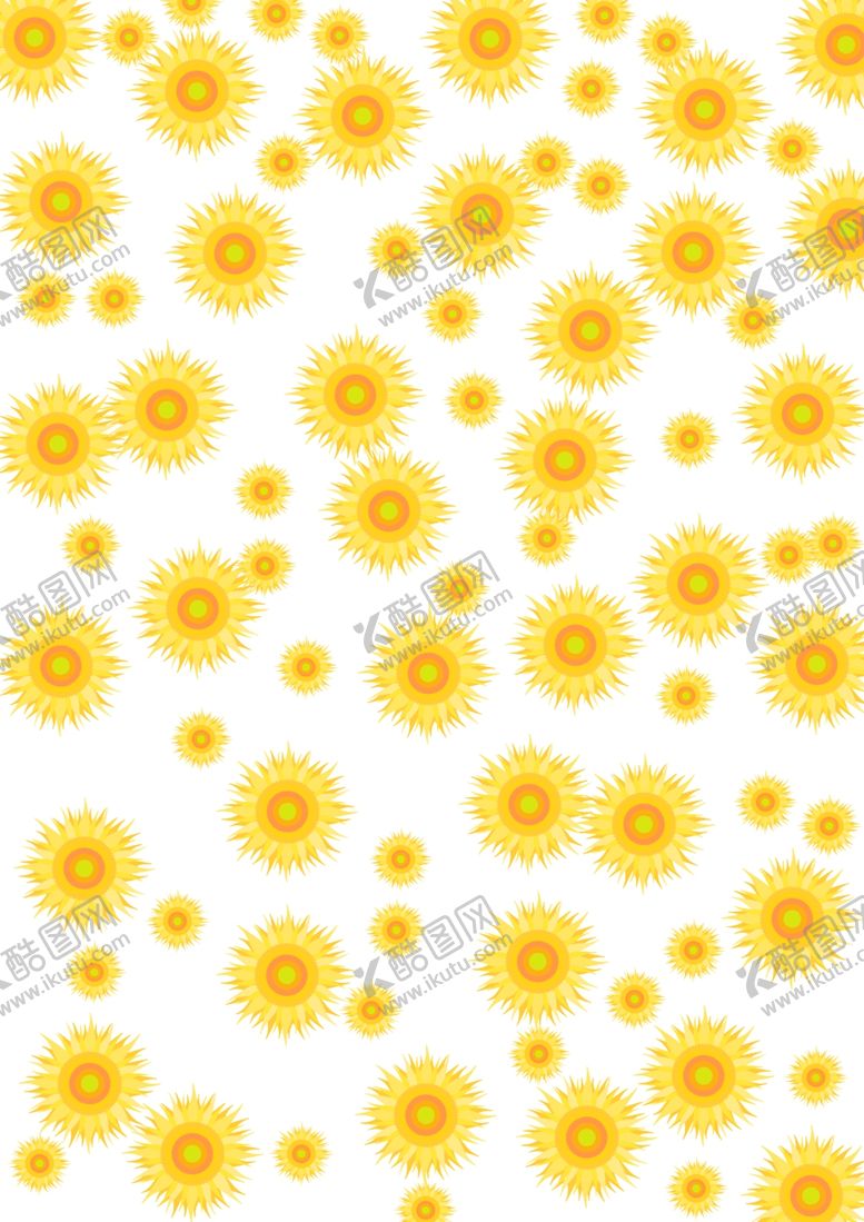编号：80946509131246058377【酷图网】源文件下载-葵花花纹