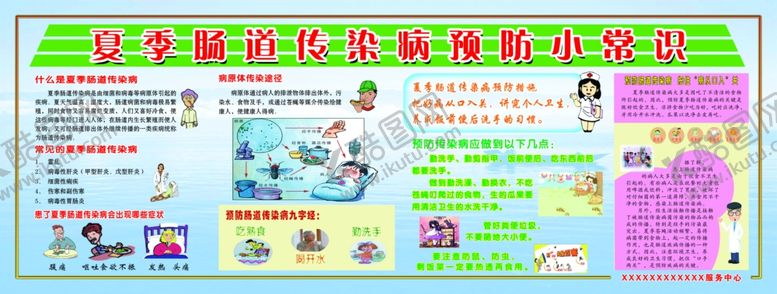 编号：76583209241330095531【酷图网】源文件下载-夏季肠道传染病预防小常识
