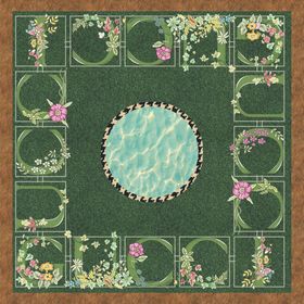 大牌字母花朵