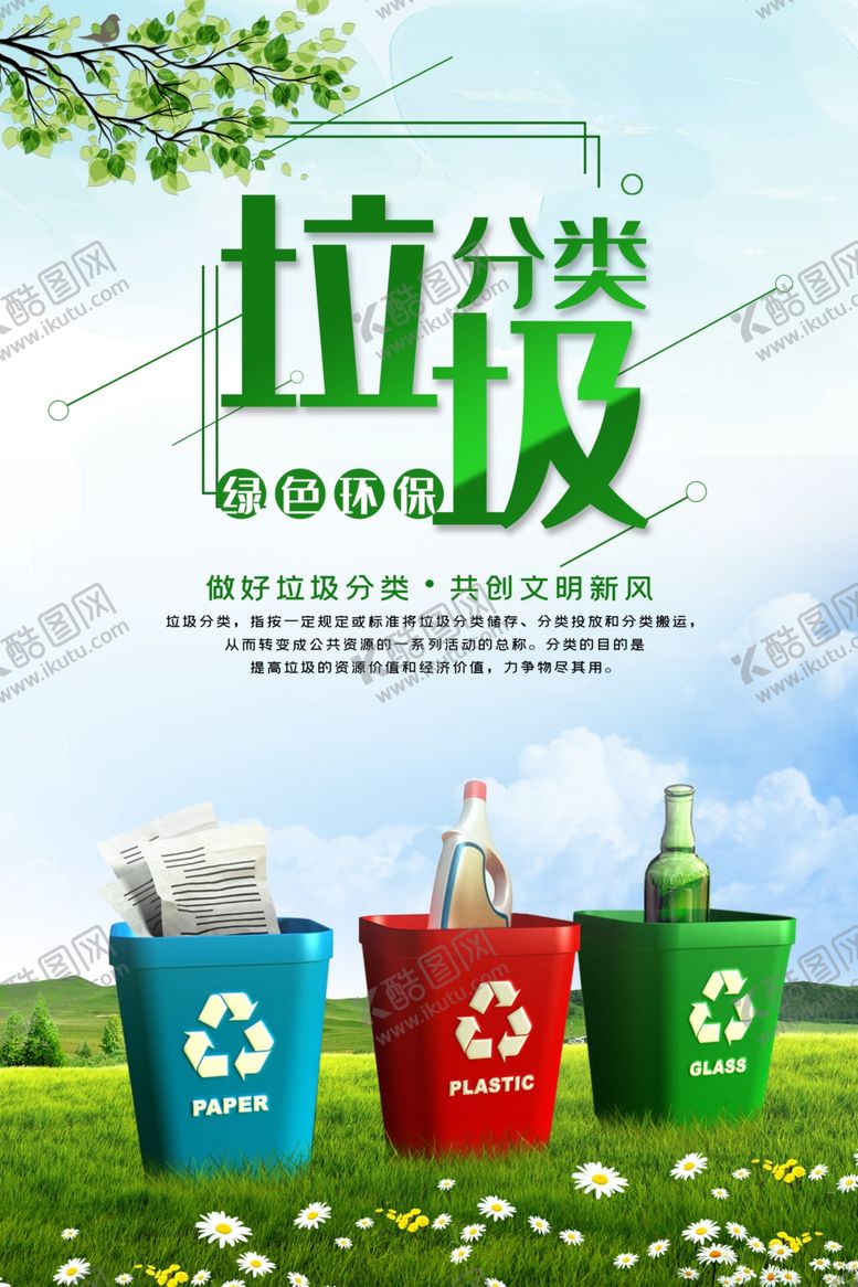 编号：34573609241327279242【酷图网】源文件下载-垃圾归类