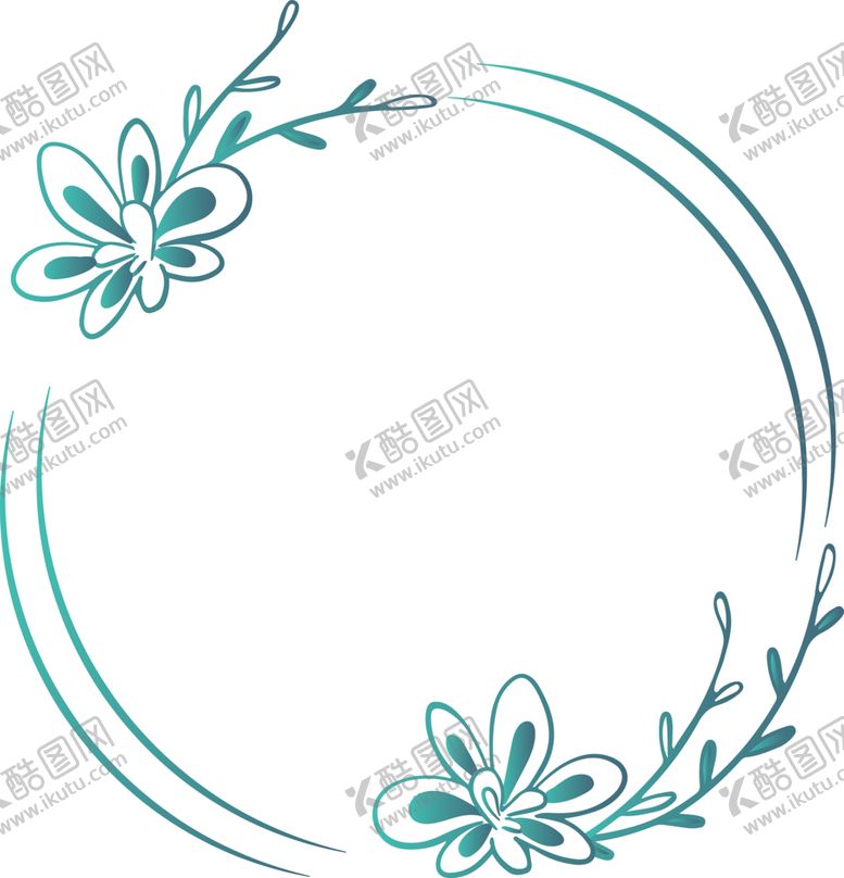 编号：85188806190414303618【酷图网】源文件下载-圆环叶子