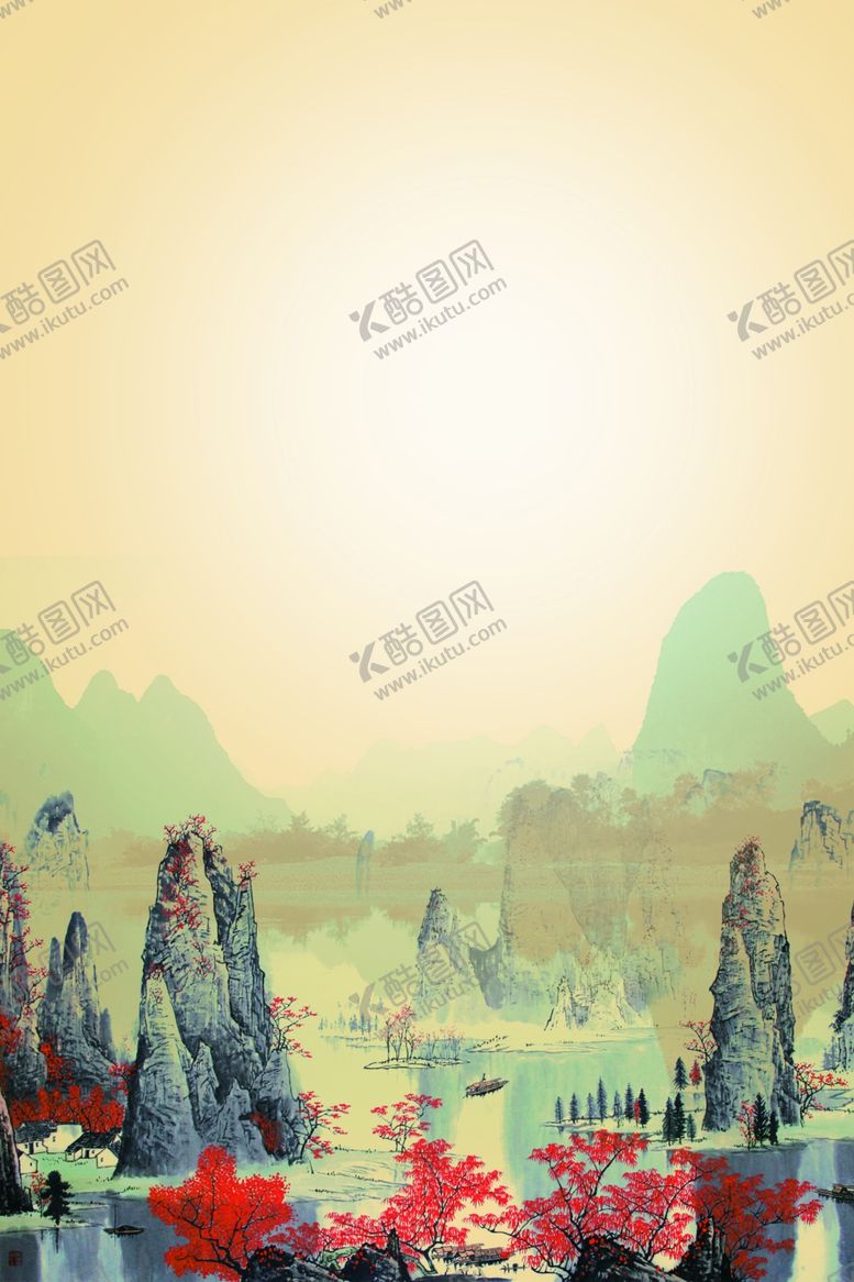 编号：86455505020743038622【酷图网】源文件下载-水墨画