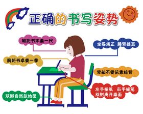 正确的书写姿势保护眼睛