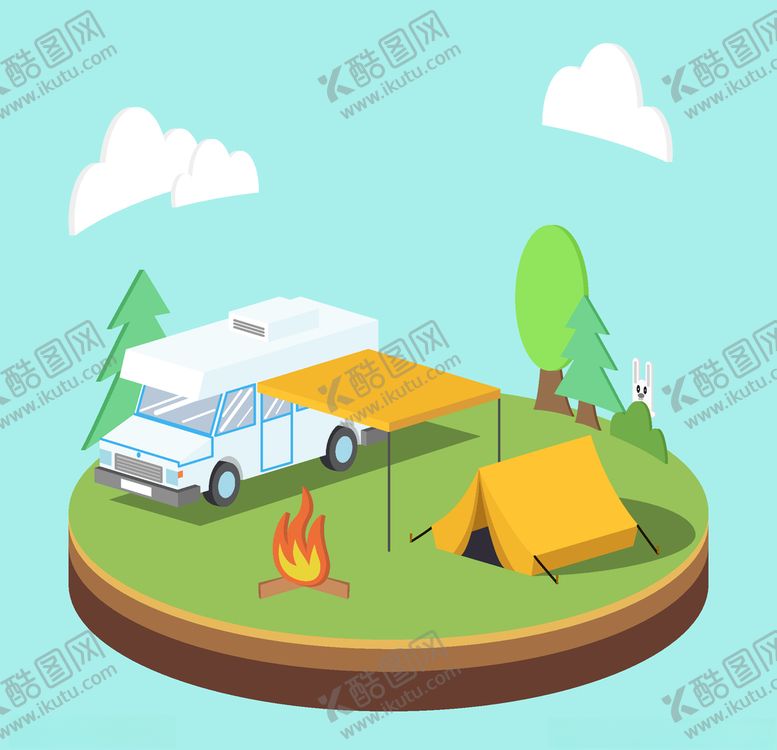 编号：73240809231914025709【酷图网】源文件下载-露营
