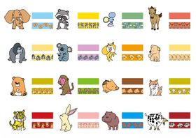 多样卡通动物形象集合