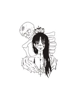 素描手绘少女