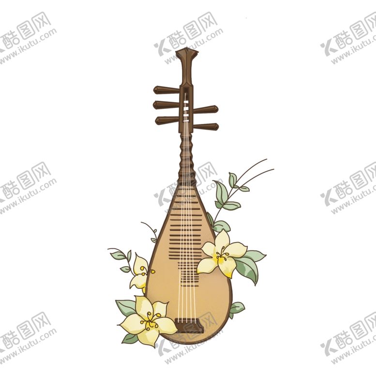 编号：11177503251703545857【酷图网】源文件下载-曲项琵琶古典乐器