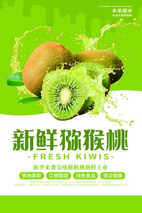 猕猴桃水果促销活动宣传海报素材