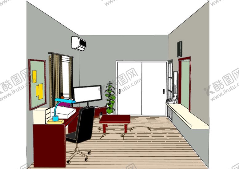 编号：62609510102332188445【酷图网】源文件下载-线条画填充色彩空间代做