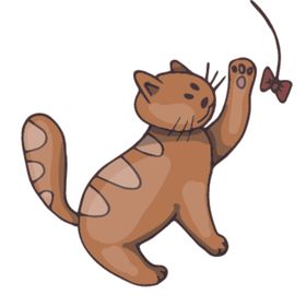 卡通动物猫咪图案
