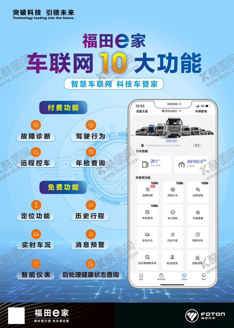 编号：64301709200435587518【酷图网】源文件下载-福田e家海报