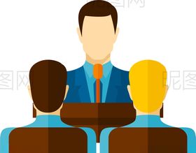 人物企业开会商务海报素材