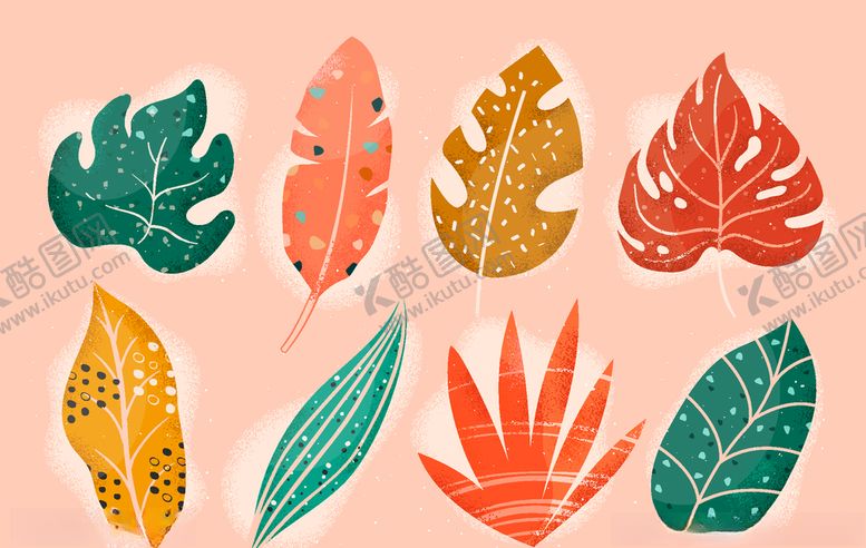 编号：98765710311435231605【酷图网】源文件下载-线条矢量手绘花草植物