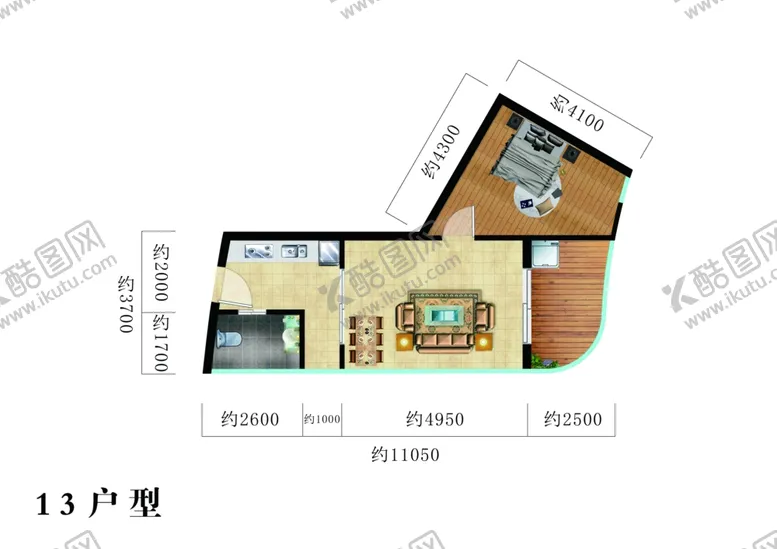 编号：25015105131253264425【酷图网】源文件下载-户型图