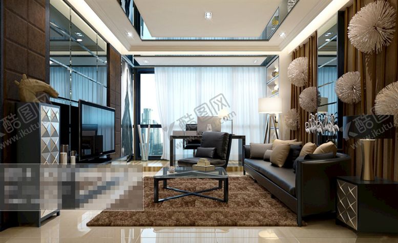 编号：52001810110418367442【酷图网】源文件下载-客厅空间
