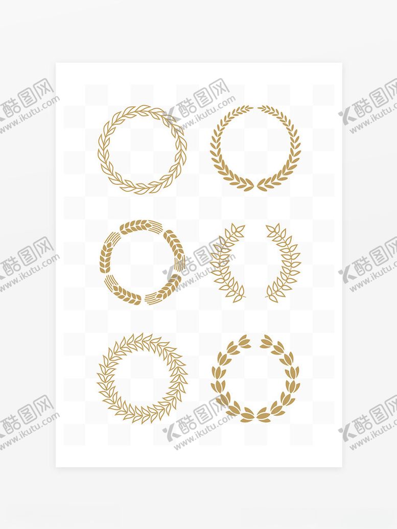 编号：27432703010619405166【酷图网】源文件下载-麦穗纹理边框