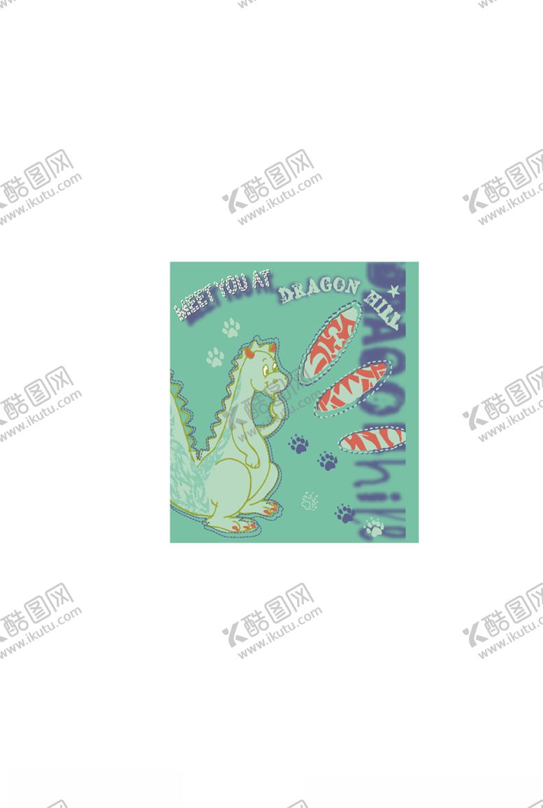 编号：14625710281737126185【酷图网】源文件下载-动物组合印花