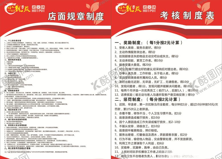 编号：98844705111357381612【酷图网】源文件下载-火锅店制度牌