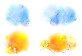 流光渐变背景装饰图