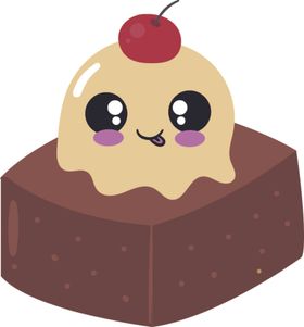 卡哇伊美食可爱AI矢量图可爱物AI设计素材