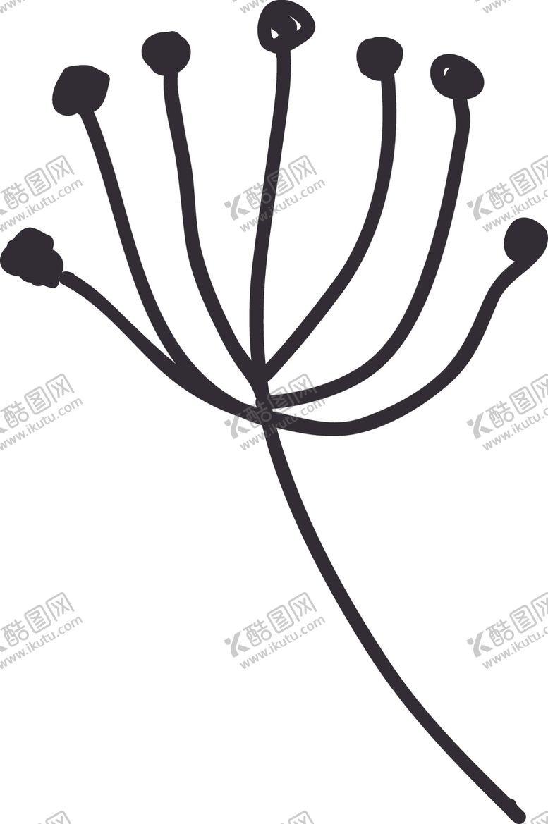 编号：75113107060956307677【酷图网】源文件下载-手绘花卉元素
