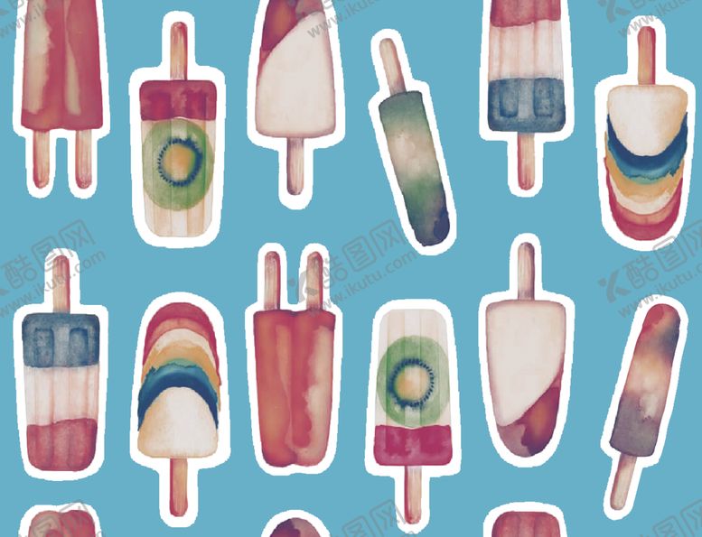 编号：12614310070937369244【酷图网】源文件下载-卡通雪糕