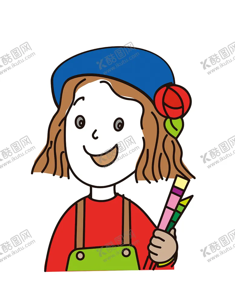 编号：79768301260018097707【酷图网】源文件下载-插画小女孩