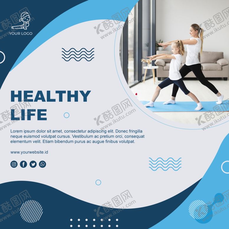 编号：54257609290843357227【酷图网】源文件下载-亲子瑜伽海报