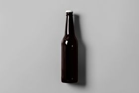 啤酒瓶子罐装包装效果图样机