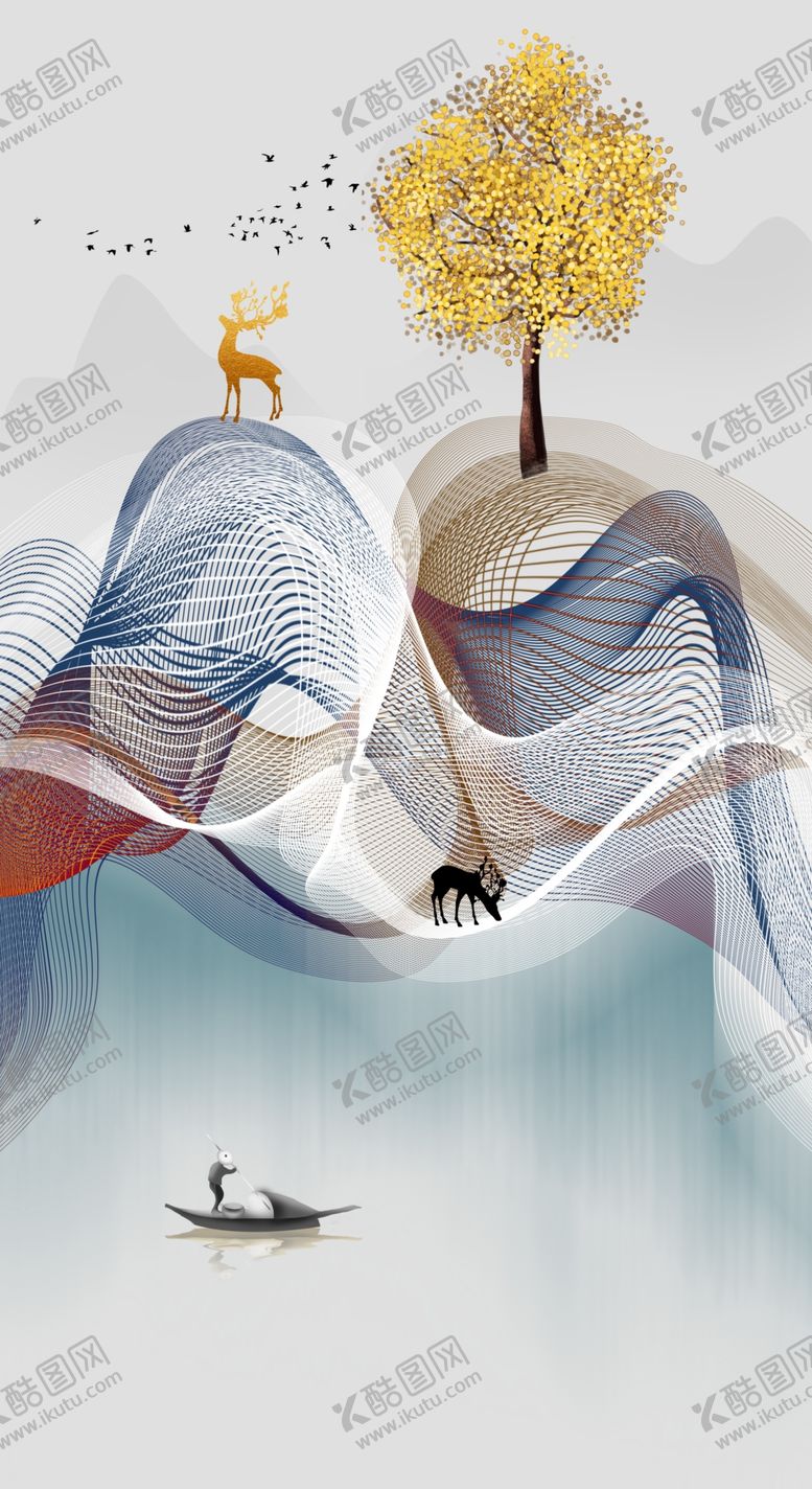 编号：31906205062200254578【酷图网】源文件下载-线条画