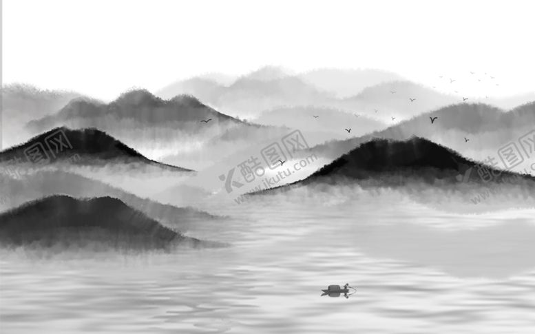 编号：22700106171826418269【酷图网】源文件下载-山水画水墨山水画意境山水画