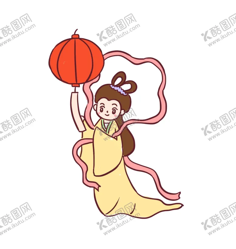 编号：99270201201310247595【酷图网】源文件下载-手绘卡通嫦娥