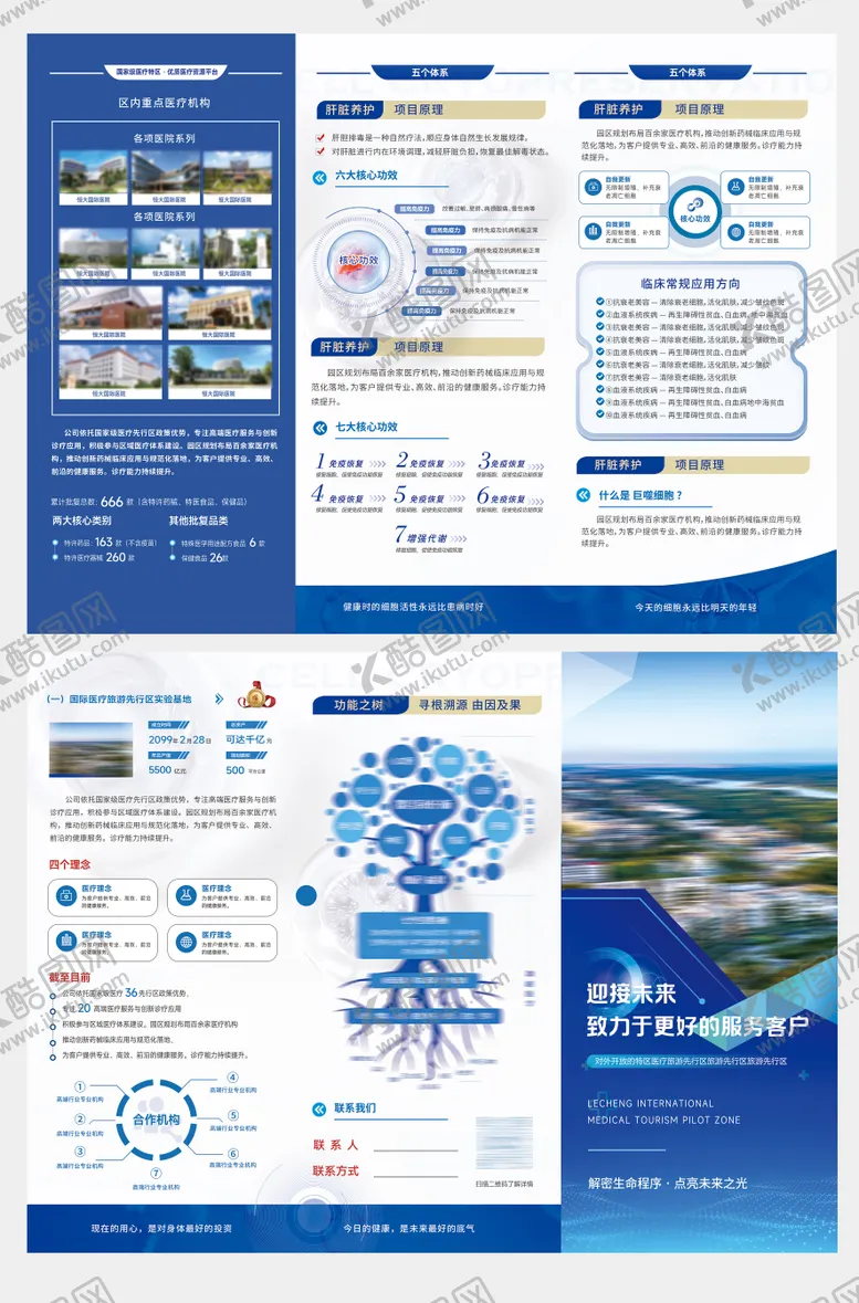 编号：73940504071254594550【酷图网】源文件下载-高端医疗三折页