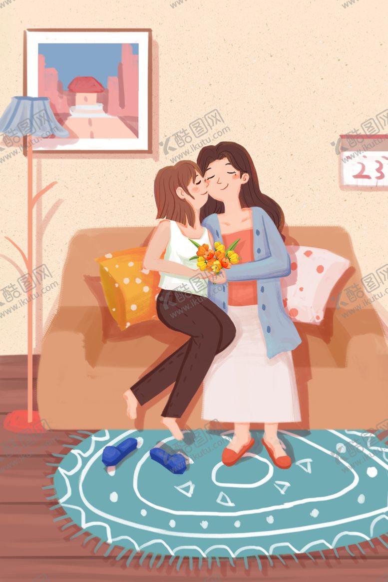 编号：76254310122229114190【酷图网】源文件下载-母子海报