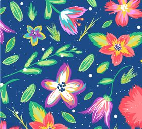 矢量奢华花朵底纹背景素材