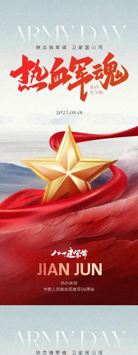 建军节海报