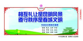 创建文明城市文明秩序围挡