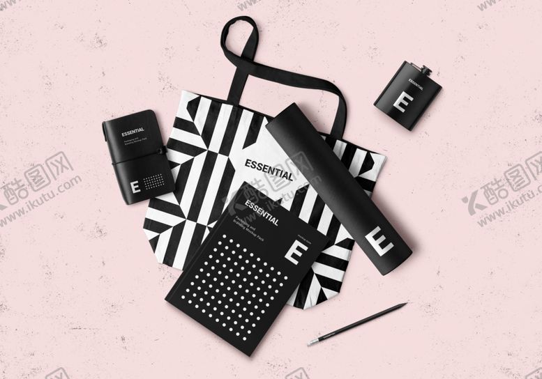 编号：51737710281842303701【酷图网】源文件下载-高端礼品购物袋VI包装盒效果图