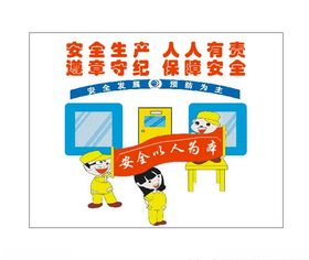 安全警示牌安全生产人人有责