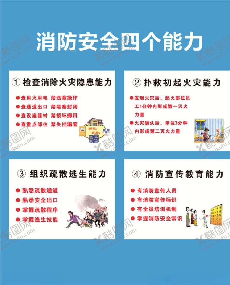 编号：96144605020817097243【酷图网】源文件下载-消防的四个安全