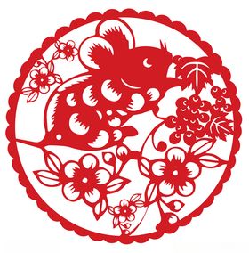 鼠年窗花