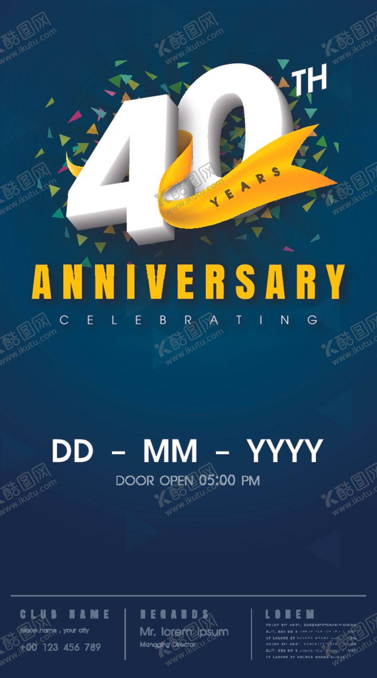 编号：49211209251740209098【酷图网】源文件下载-3D周年数字