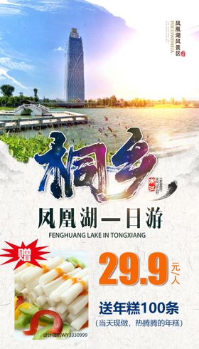 桐乡凤凰湖浙江旅游海报