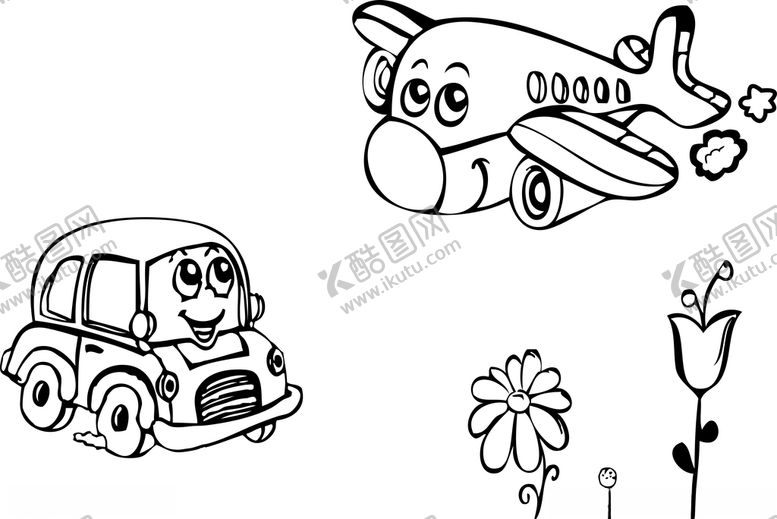 编号：48667409210549189447【酷图网】源文件下载-卡通飞机图案