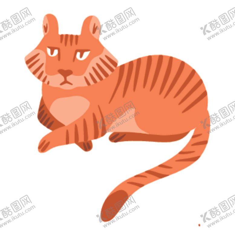 编号：44323607130135423536【酷图网】源文件下载-创意老虎插画图案