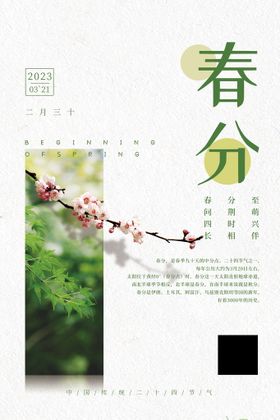 大暑节气清新风创意海报