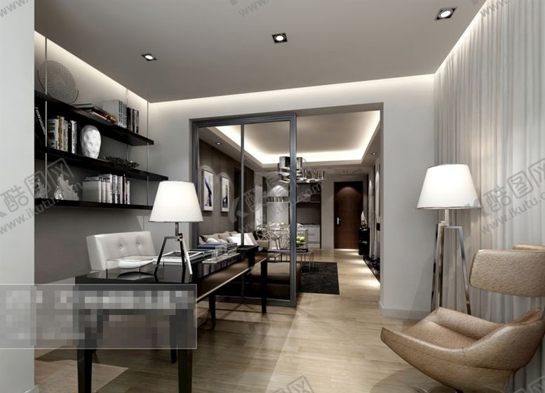 编号：71802309271025147425【酷图网】源文件下载-书房空间