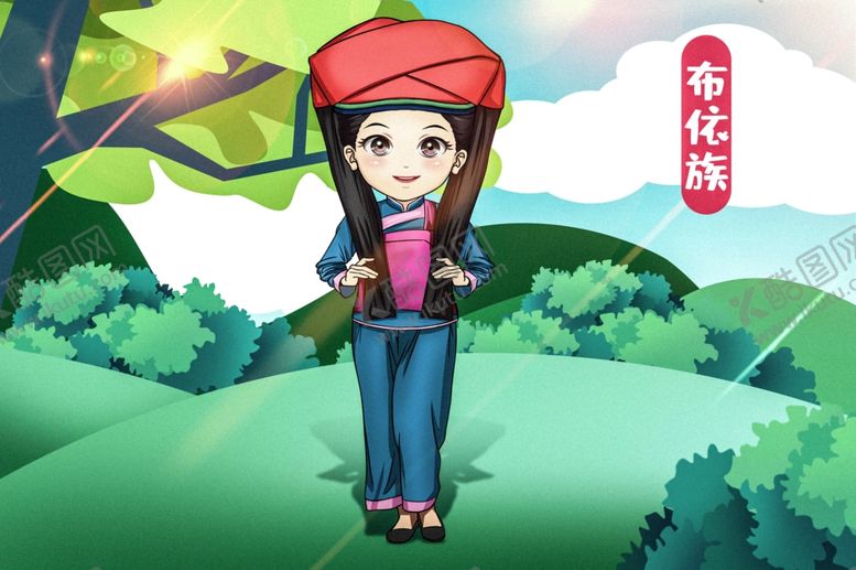 编号：82572001130440585858【酷图网】源文件下载-美丽的布依族女孩