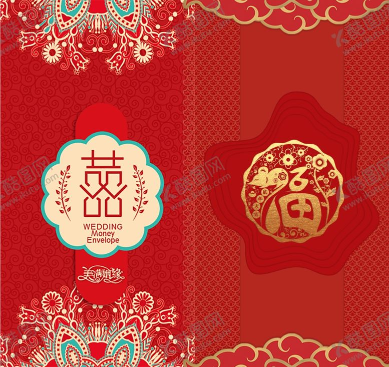 编号：80061610110523234248【酷图网】源文件下载-中国风红包设计